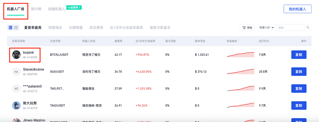 芝麻交易所复制机器人怎么用